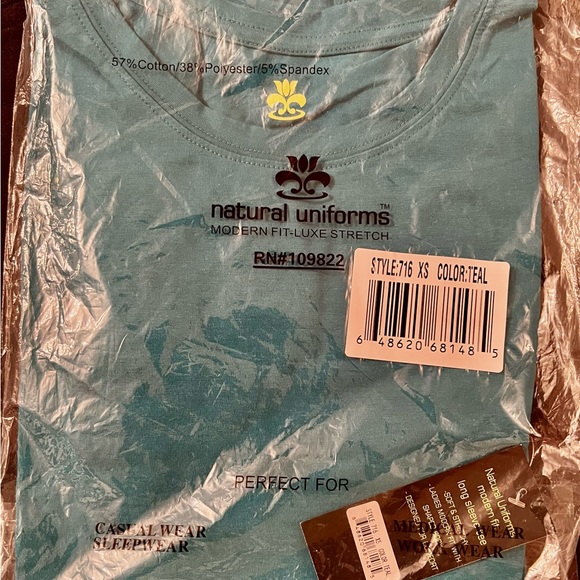 New, Under-scrub XS Blue, Modern Fit-Luxe Stretch - Picture 2 of 6